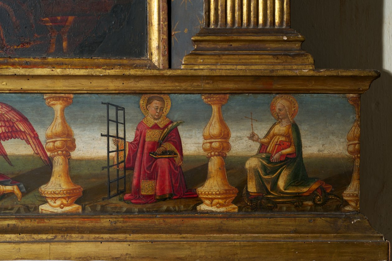 Detal z Koronacji NMP (tempera na drewnie) autorstwa Neri di Bicci