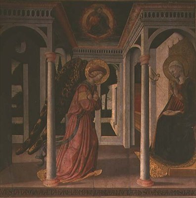 Zwiastowanie (tempera na panelu) autorstwa Neri di Bicci