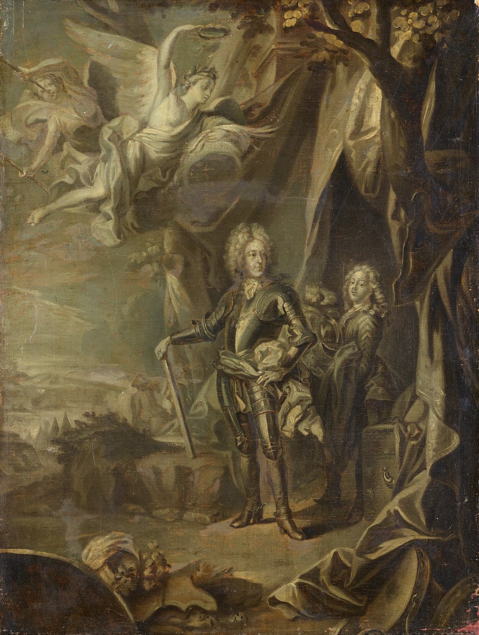 Apoteoza księcia Eugeniusza Sabaudzkiego autorstwa Leopold Blonder