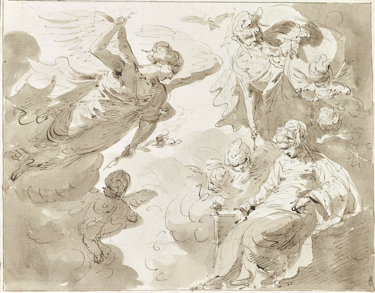 Scena biblijna autorstwa Leopold Blonder