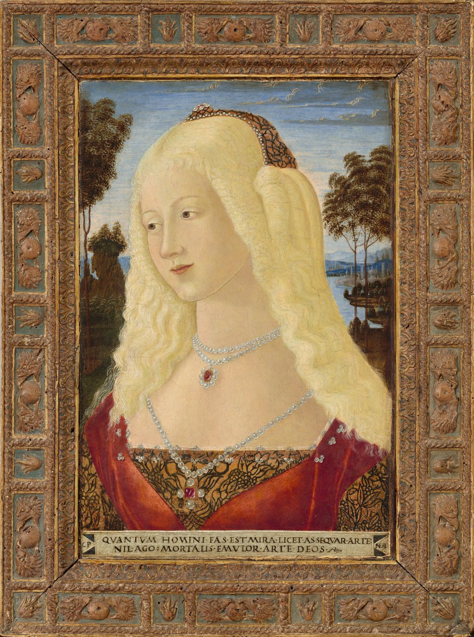 Portret damy, ok. 1930 r. 1485. autorstwa Neroccio de Landi