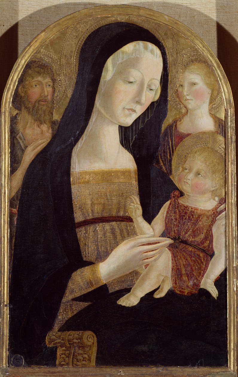 Madonna z Dzieciątkiem i świętymi Janem Chrzcicielem i Marią Magdaleną – Neroccio z Bartolomeo de