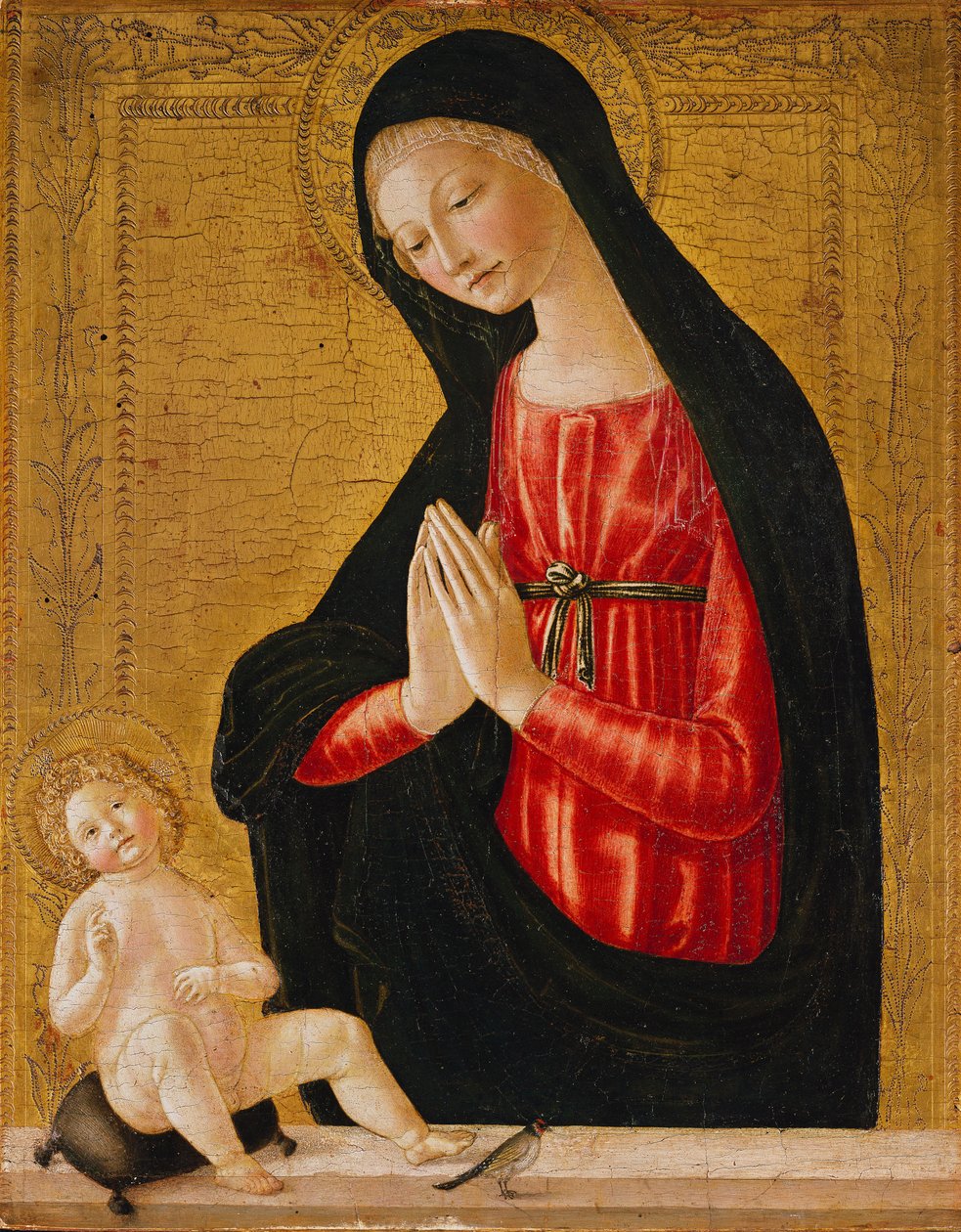 Madonna adorująca Dzieciątko autorstwa Neroccio di Landi