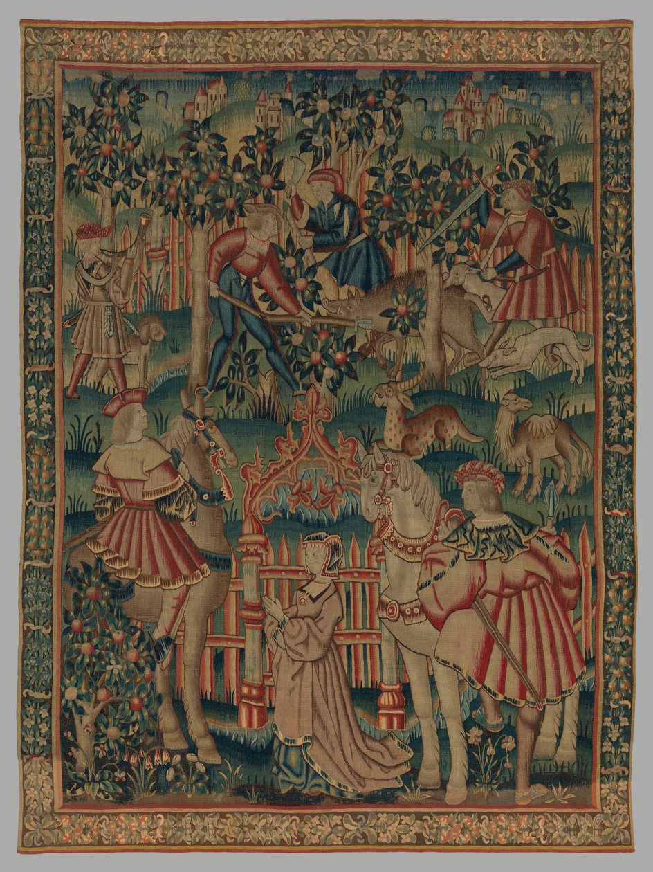 Polowanie na dzika, ok. 1515-35 autorstwa Netherlandish School