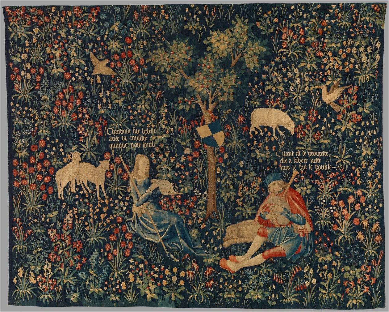 Pasterz i pasterka tworzący muzykę, ok. 1500-30 autorstwa Netherlandish School