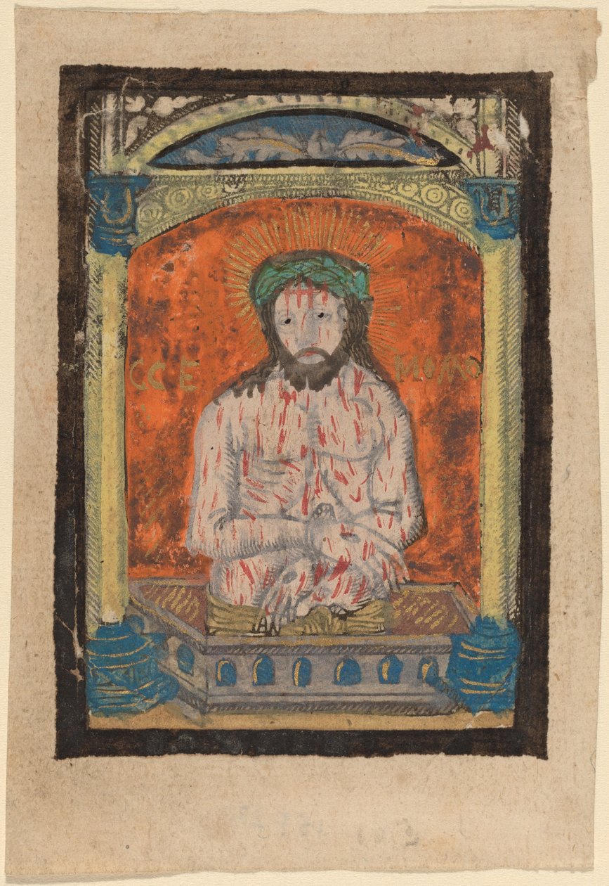 Chrystus jako Mąż Boleści autorstwa Netherlandish 15th Century