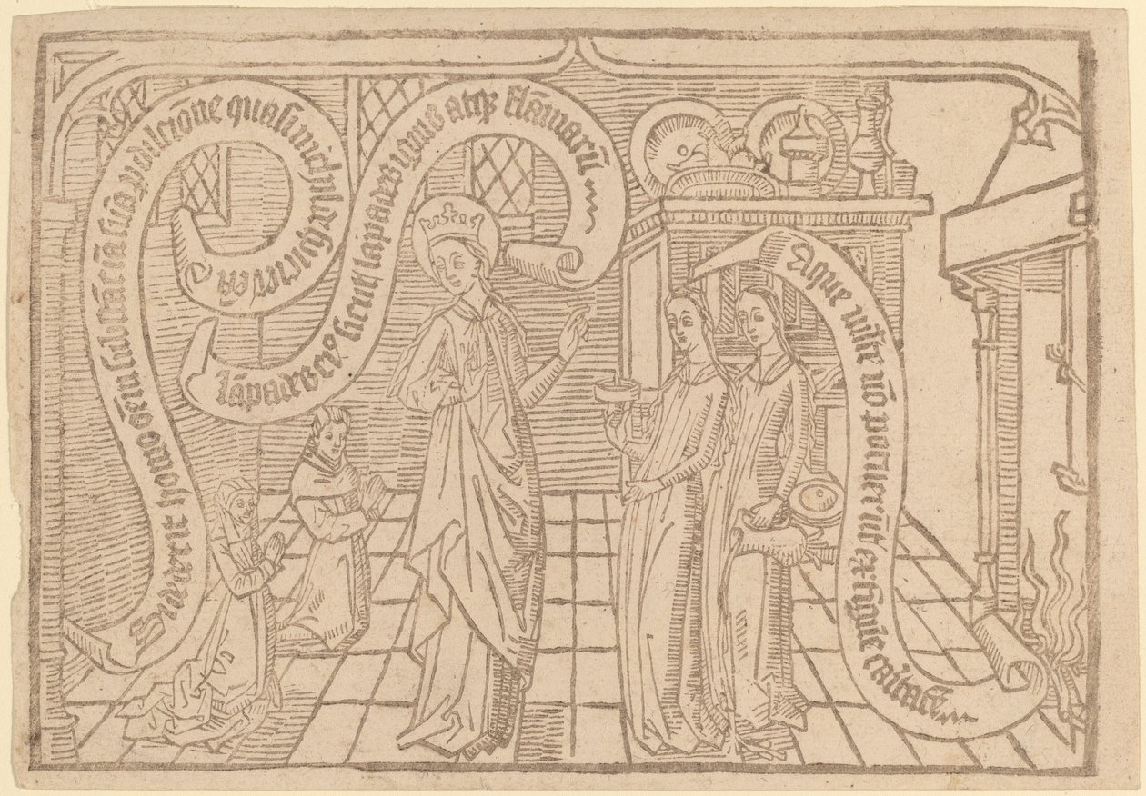 Strona z „Pieśń nad Pieśniami”: Wydanie II autorstwa Netherlandish 15th Century