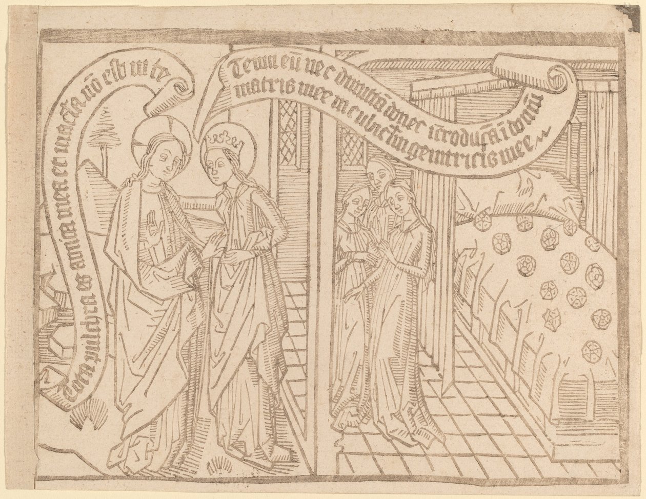 Strona z „Pieśń nad Pieśniami”: Wydanie II autorstwa Netherlandish 15th Century