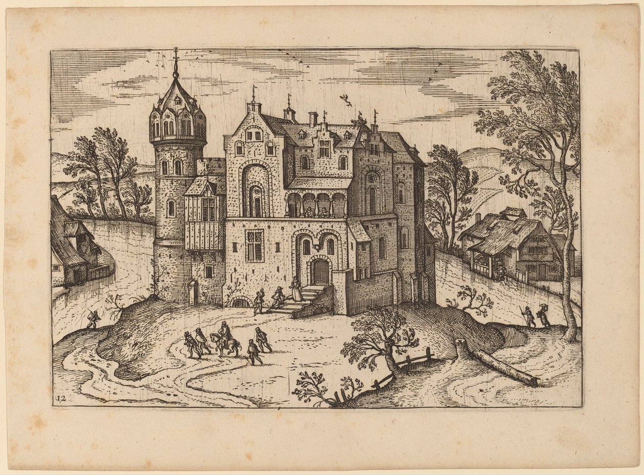 Zamek nad rzeką autorstwa Netherlandish 16th Century