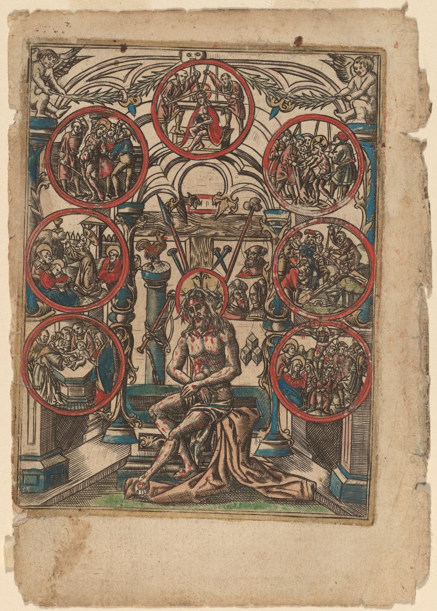Chrystus jako Mąż Boleści autorstwa Netherlandish 16th Century
