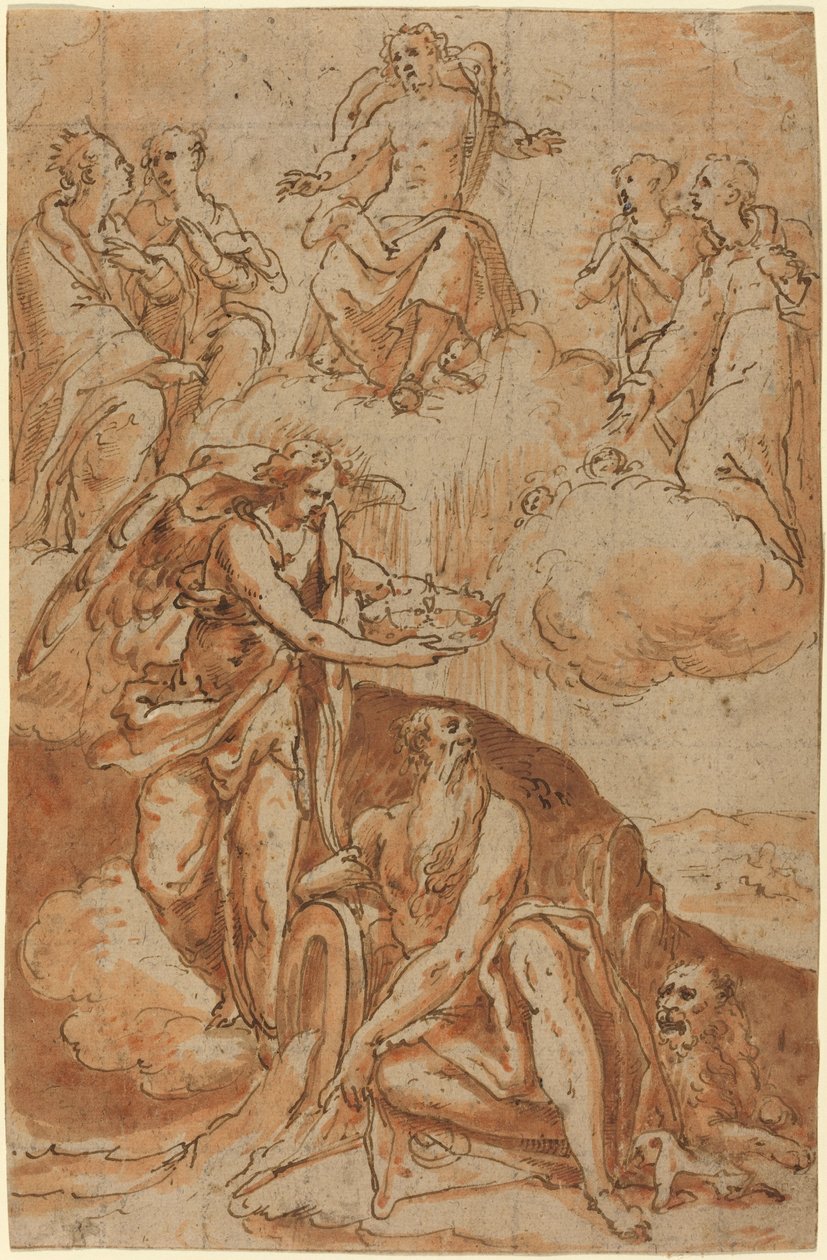 Święty Hieronim (?) autorstwa Netherlandish 16th Century