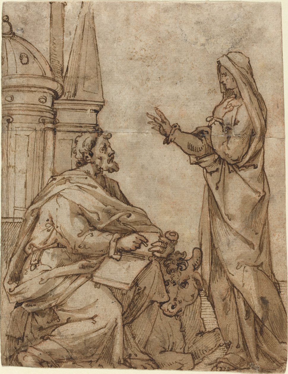 Święty Łukasz autorstwa Netherlandish 16th Century