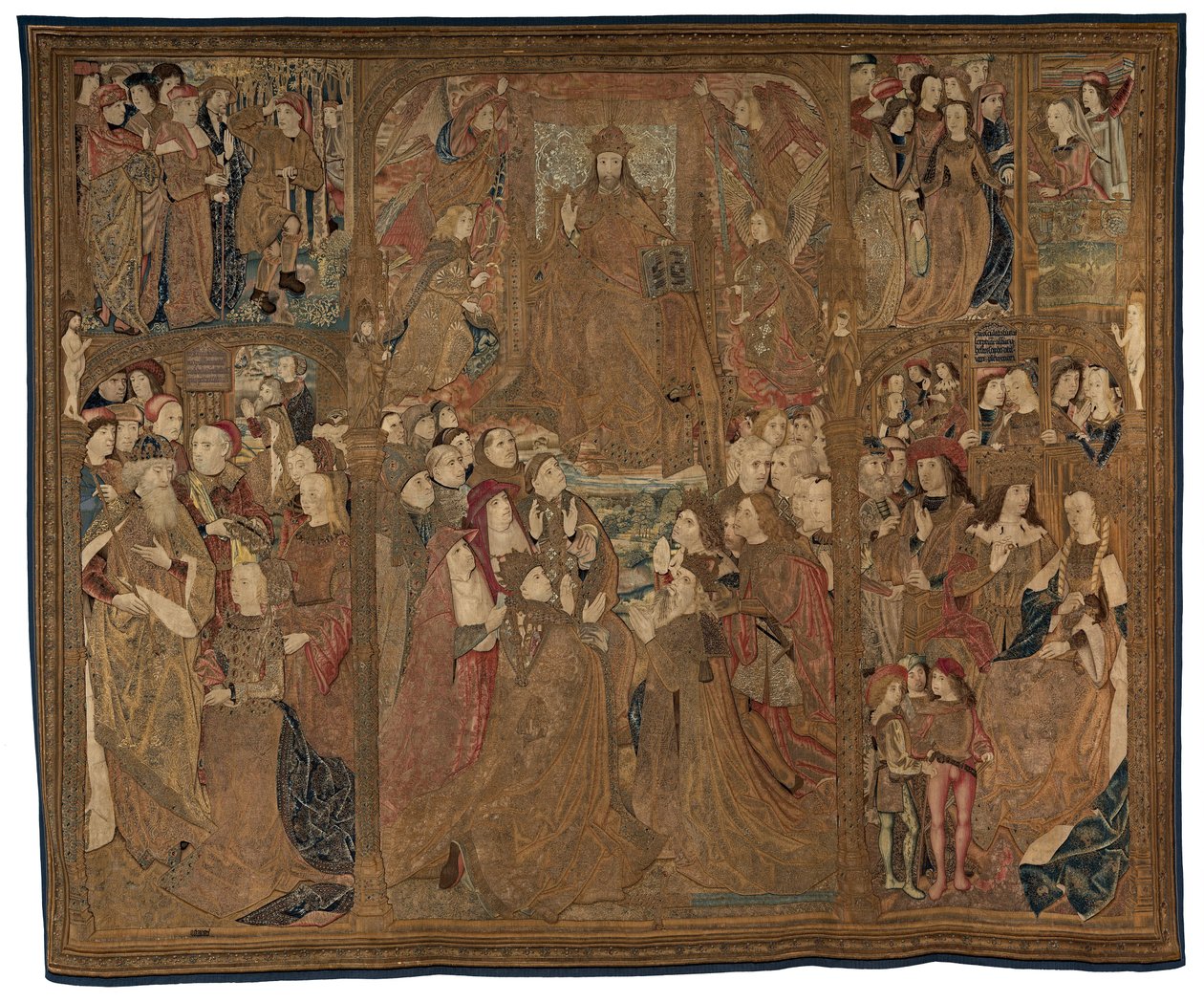 Triumf Chrystusa („Mazarin Tapestry”) autorstwa Netherlandish 16th Century