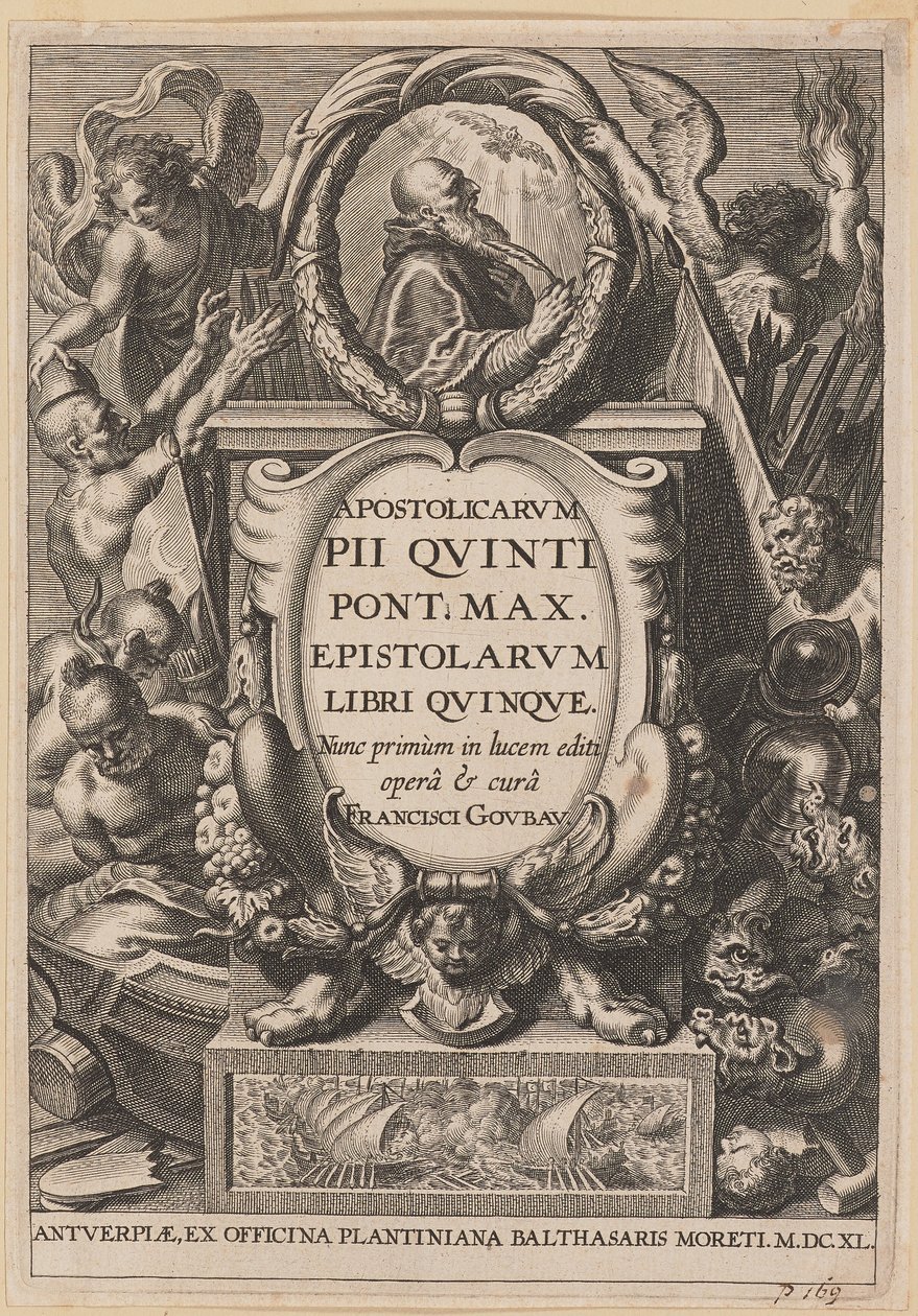 Strona tytułowa Apostolicarvm PII Qvinti Pont. Maks... autorstwa Netherlandish 17th Century after Sir Peter Paul Rubens