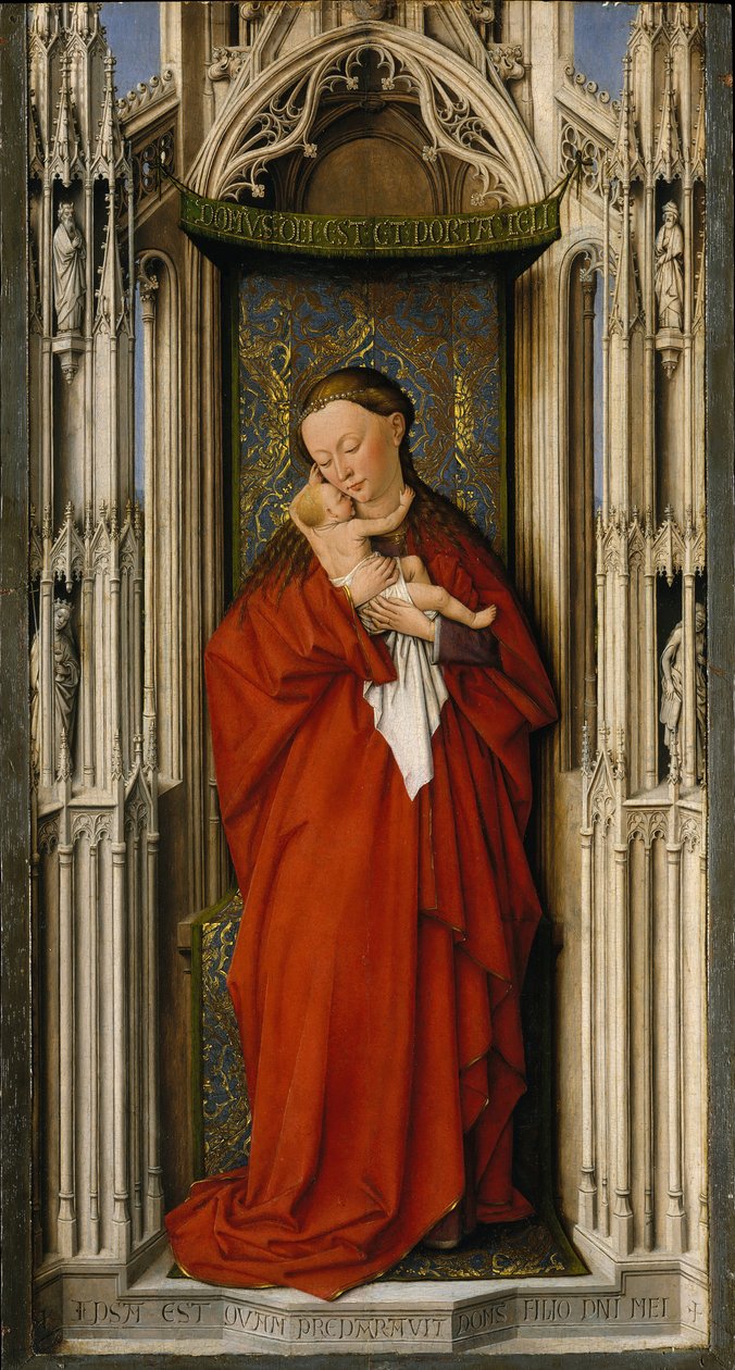 Dziewica z Dzieciątkiem w niszy, ca. 1500. autorstwa Netherlandish Painter