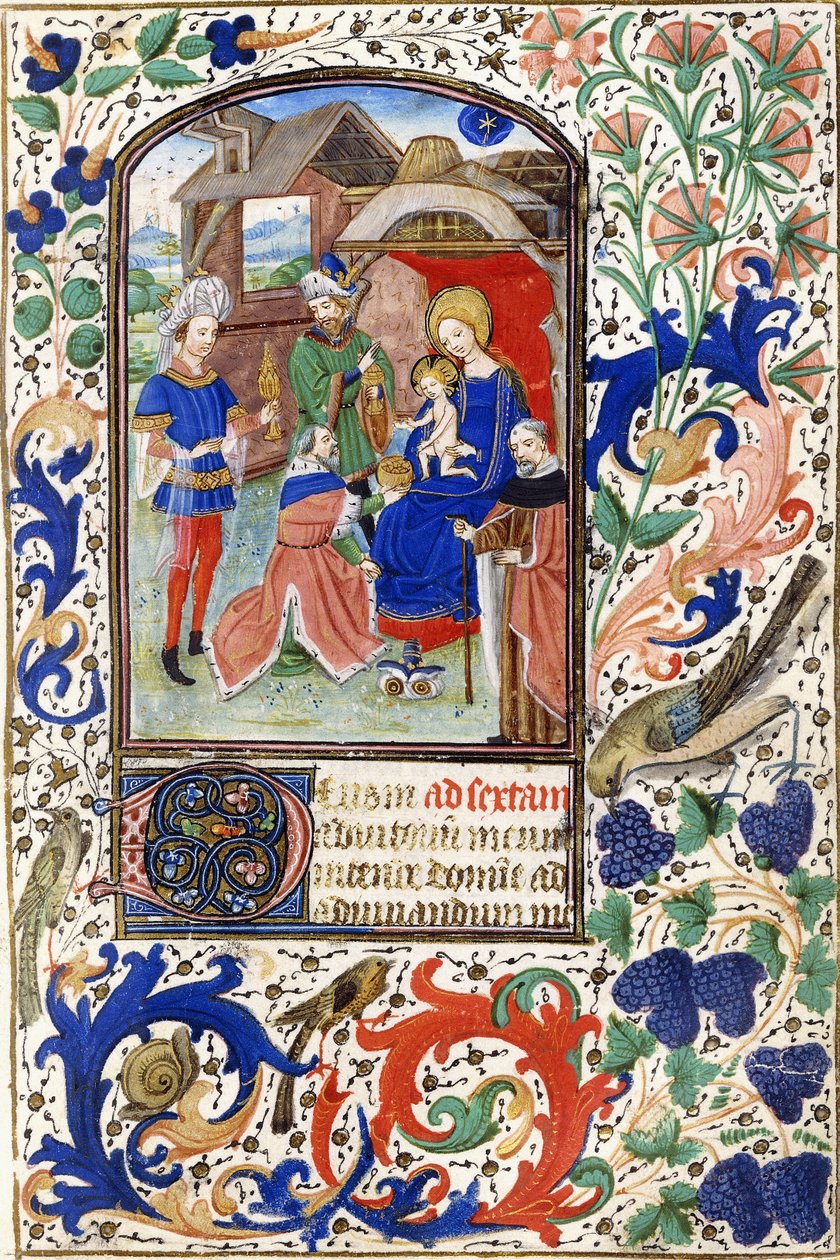 Adoracja Trzech Króli, ok.1450 autorstwa Netherlandish School