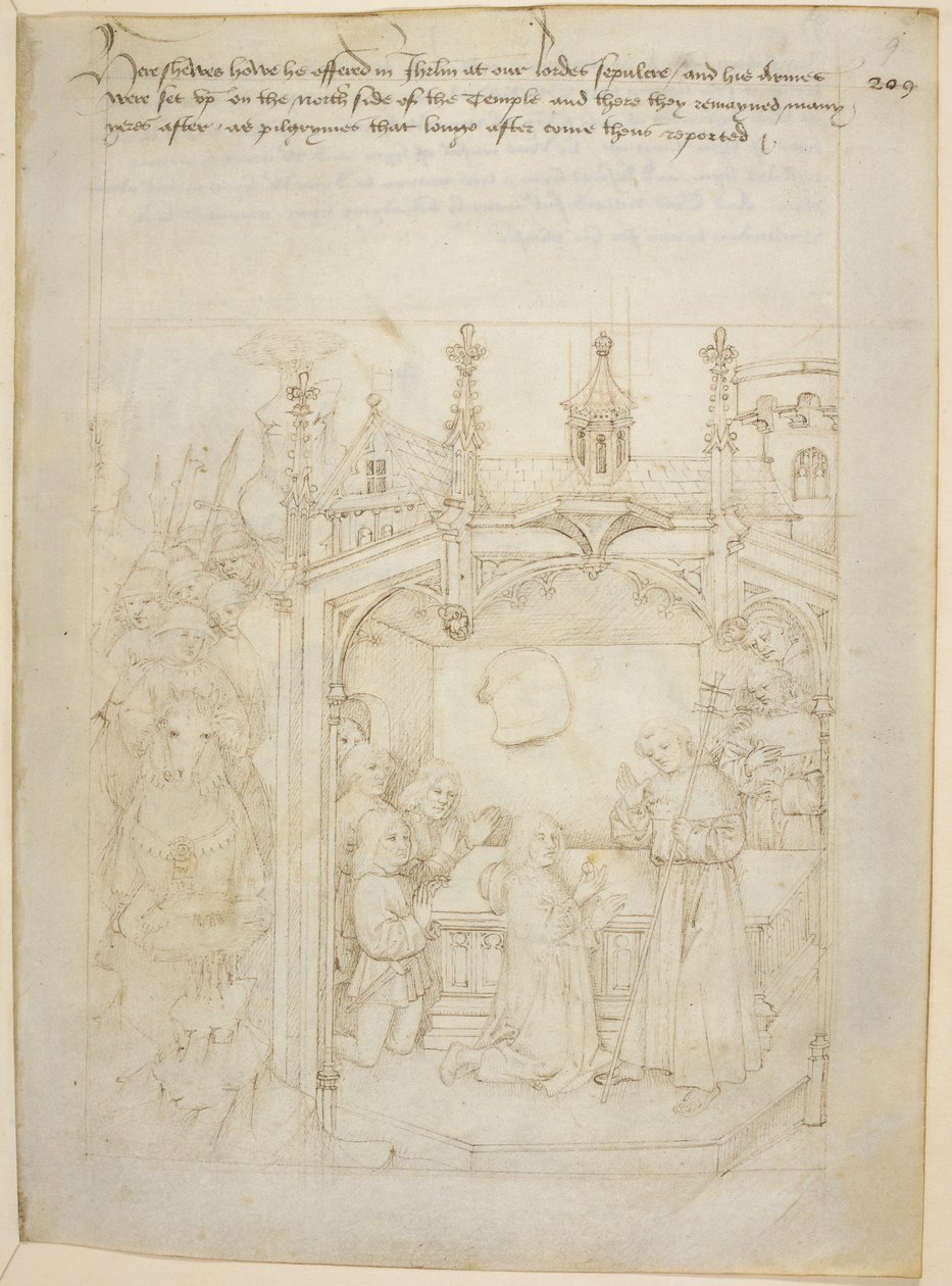 Bawełna Juliusz E. IV, art. 6, „Korowód Beauchamp”, c.1483 (atrament na welinie) autorstwa Netherlandish School