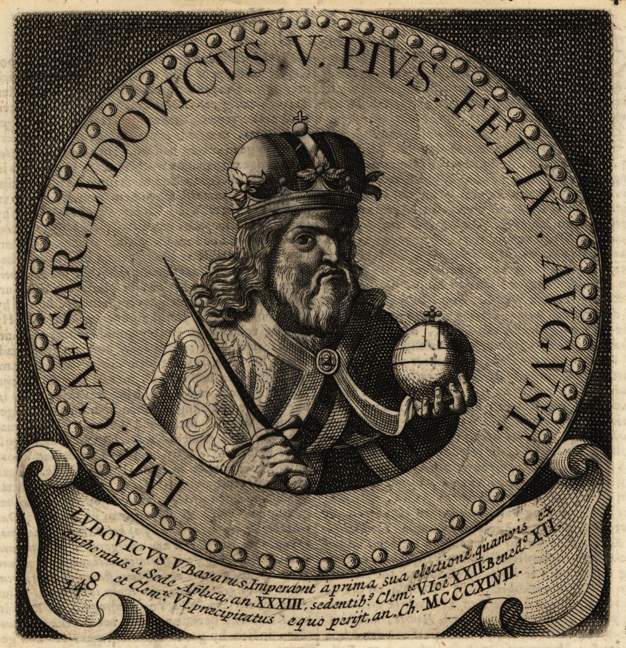 Święty cesarz rzymski Ludwik IV. autorstwa Netherlandish School