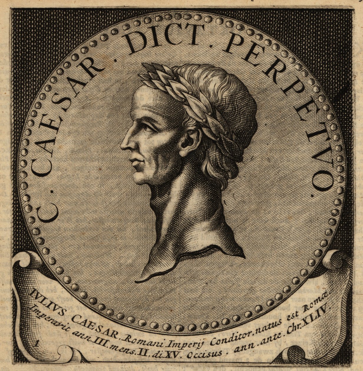 Juliusz Cezar, Caius Juliusz Cezar, rzymski dyktator autorstwa Netherlandish School