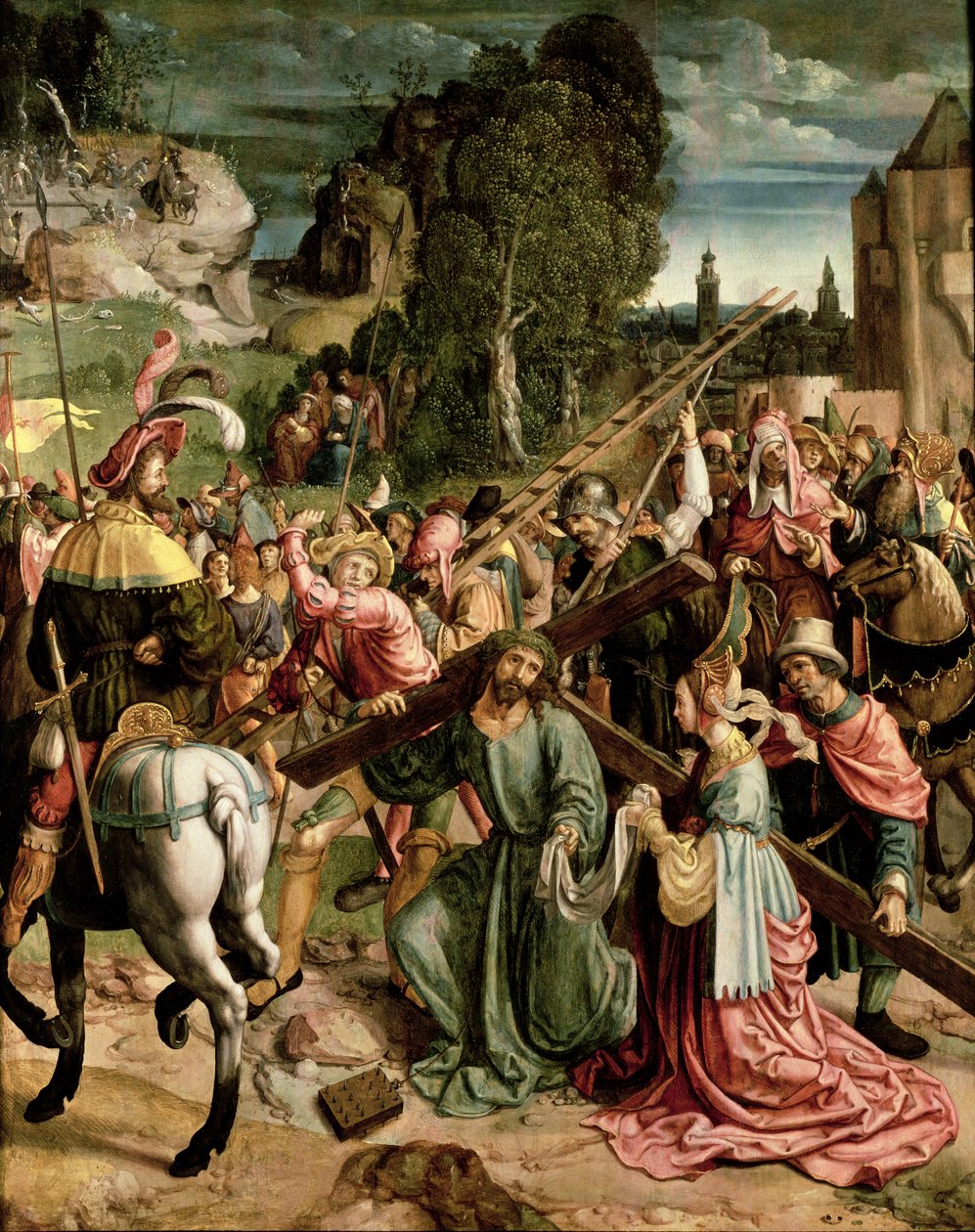 W drodze na Kalwarię, ok. 1520 autorstwa Netherlandish School