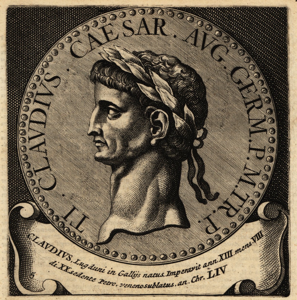 Portret cesarza rzymskiego Klaudiusza. autorstwa Netherlandish School