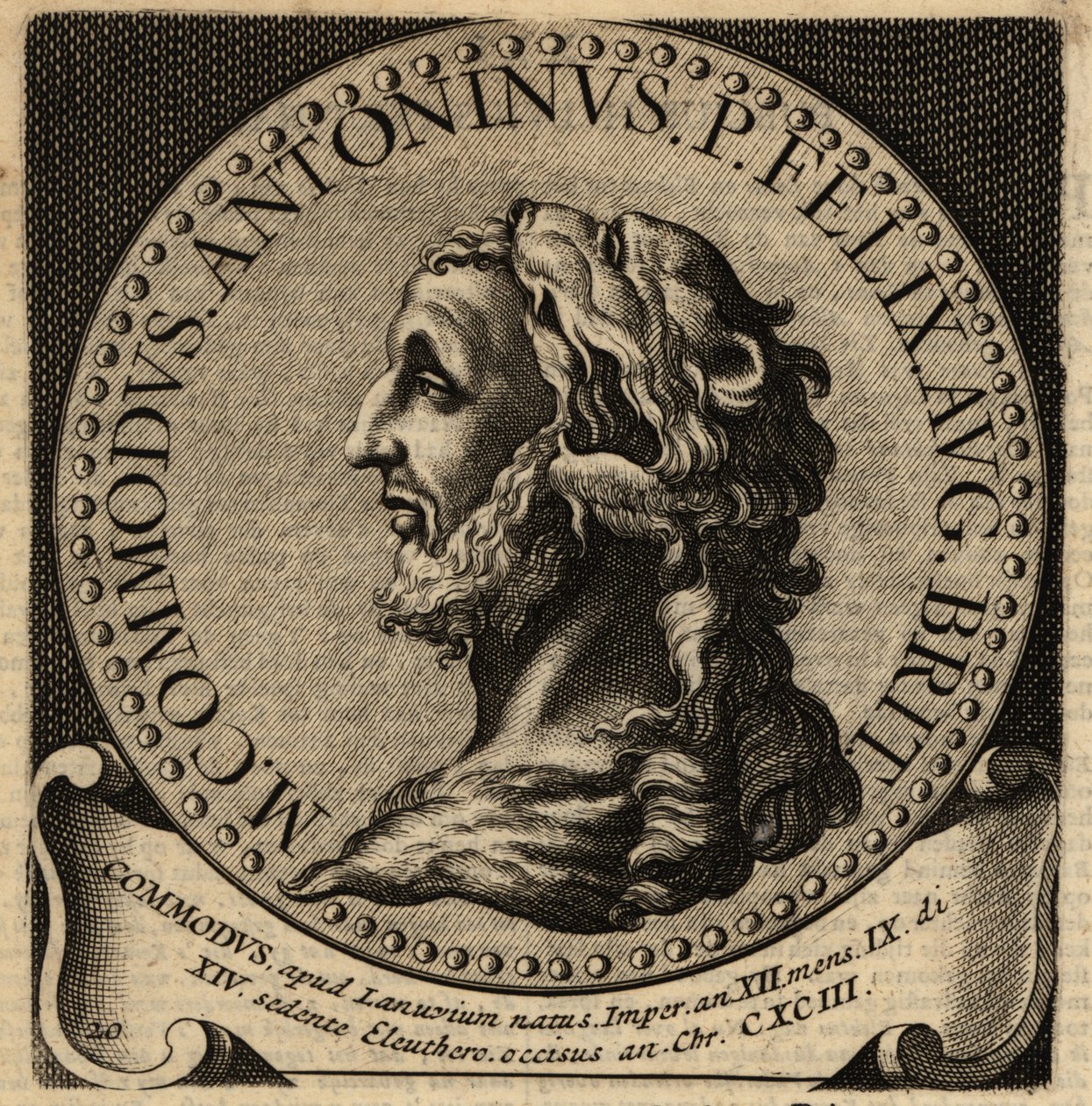 Portret cesarza rzymskiego Kommodusa. autorstwa Netherlandish School
