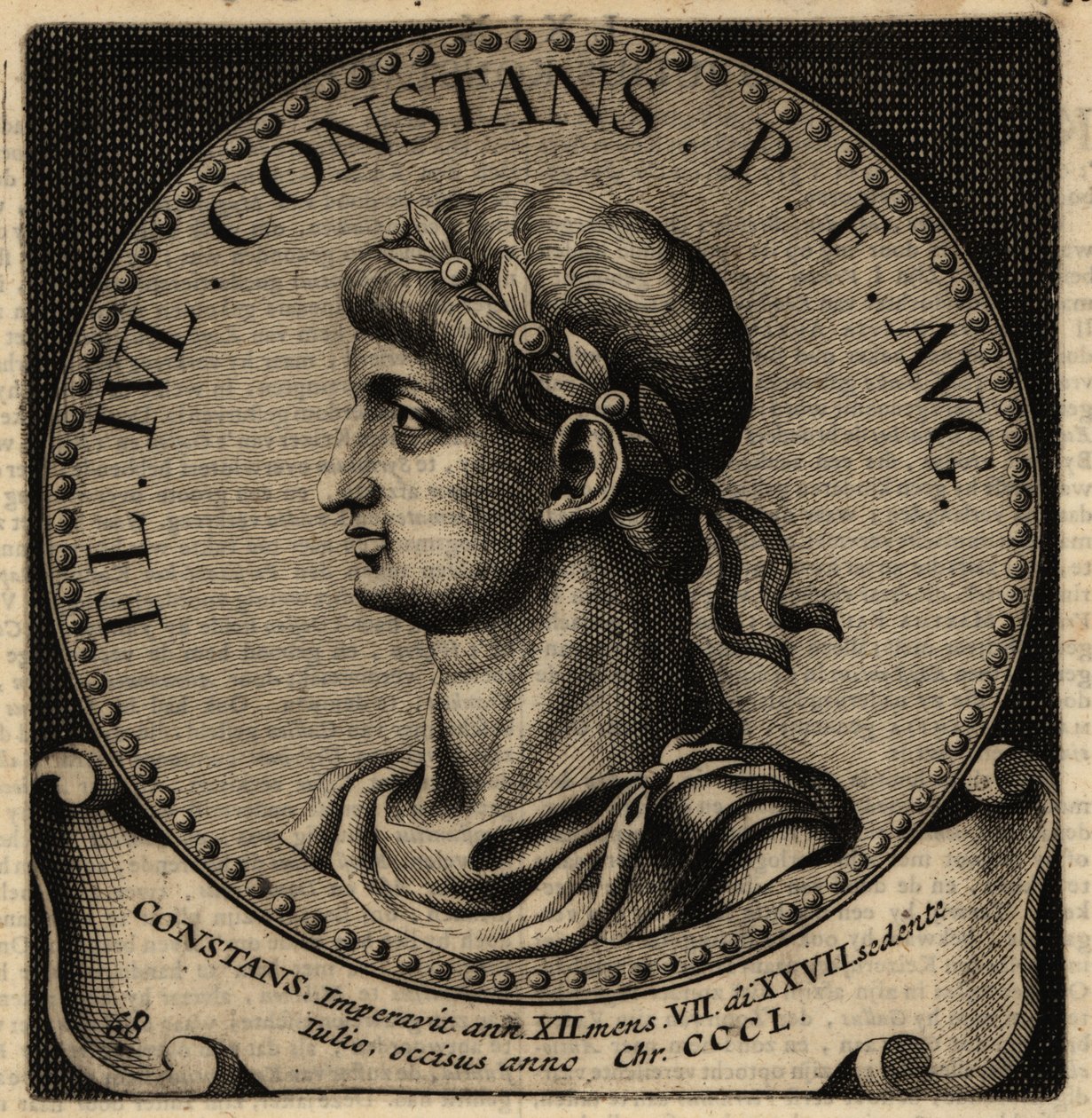 Portret cesarza rzymskiego Konstansa I. autorstwa Netherlandish School