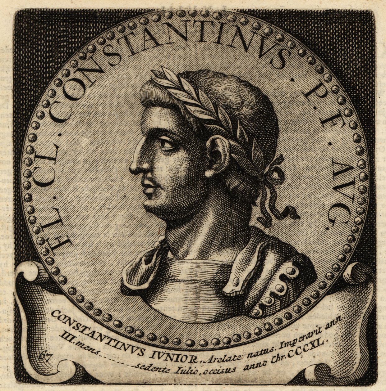 Portret cesarza rzymskiego Konstantyna II. autorstwa Netherlandish School