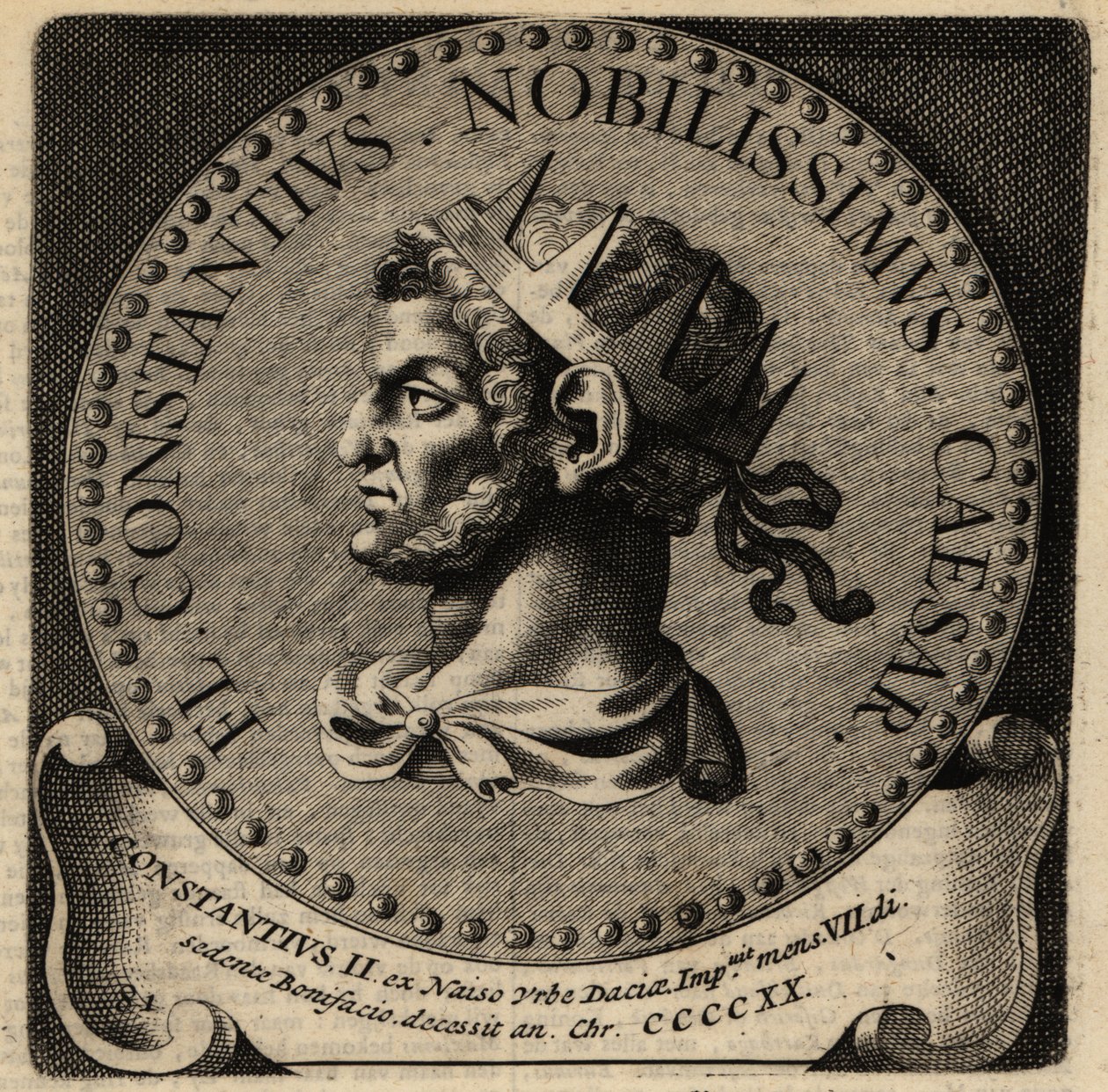 Portret cesarza rzymskiego Konstancjusza II. autorstwa Netherlandish School