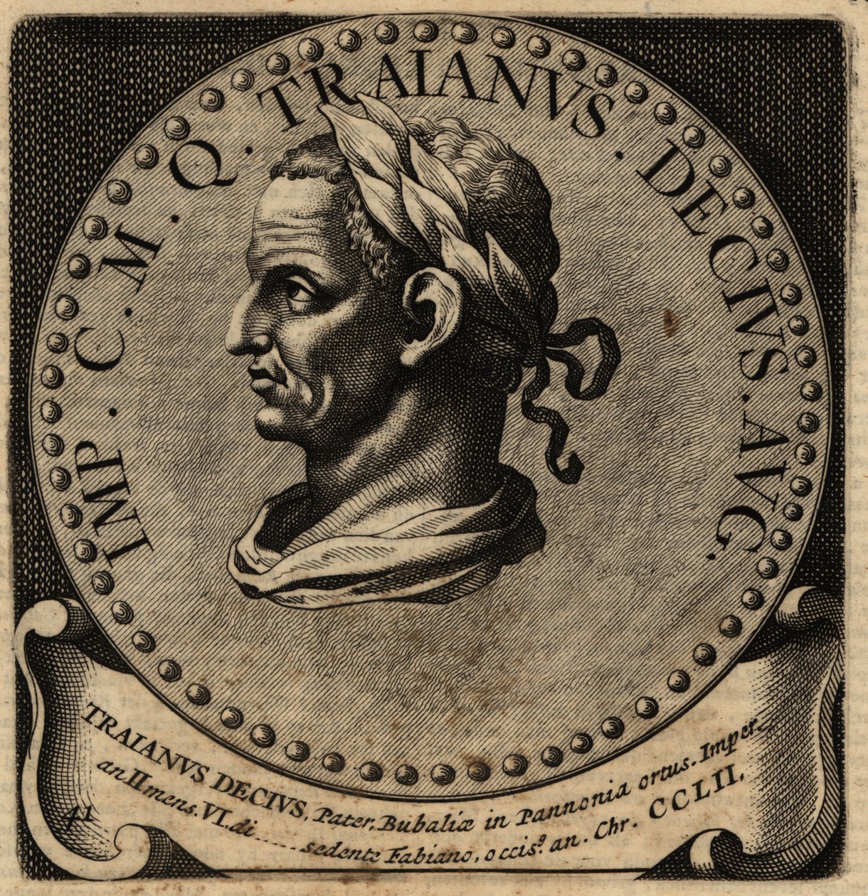 Portret cesarza rzymskiego Decjusza. autorstwa Netherlandish School