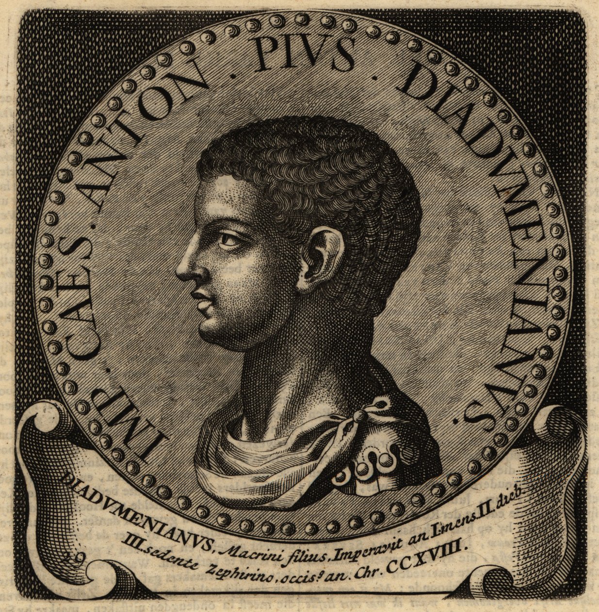 Portret cesarza rzymskiego Diadumeniana. autorstwa Netherlandish School