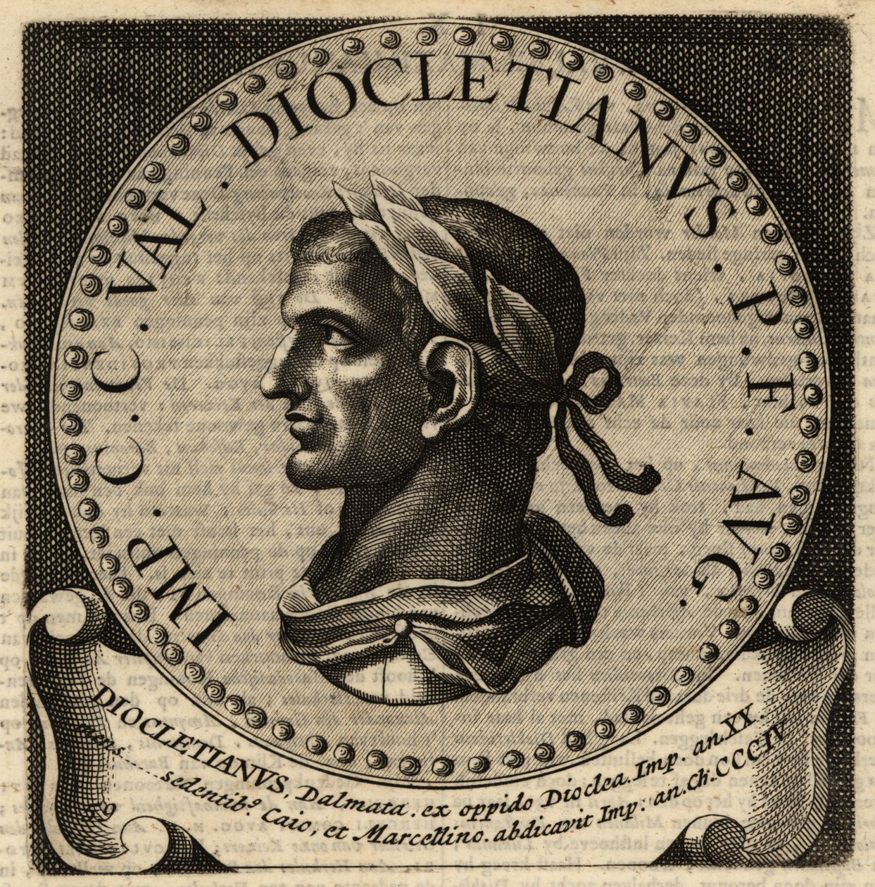 Portret cesarza rzymskiego Dioklecjana. autorstwa Netherlandish School