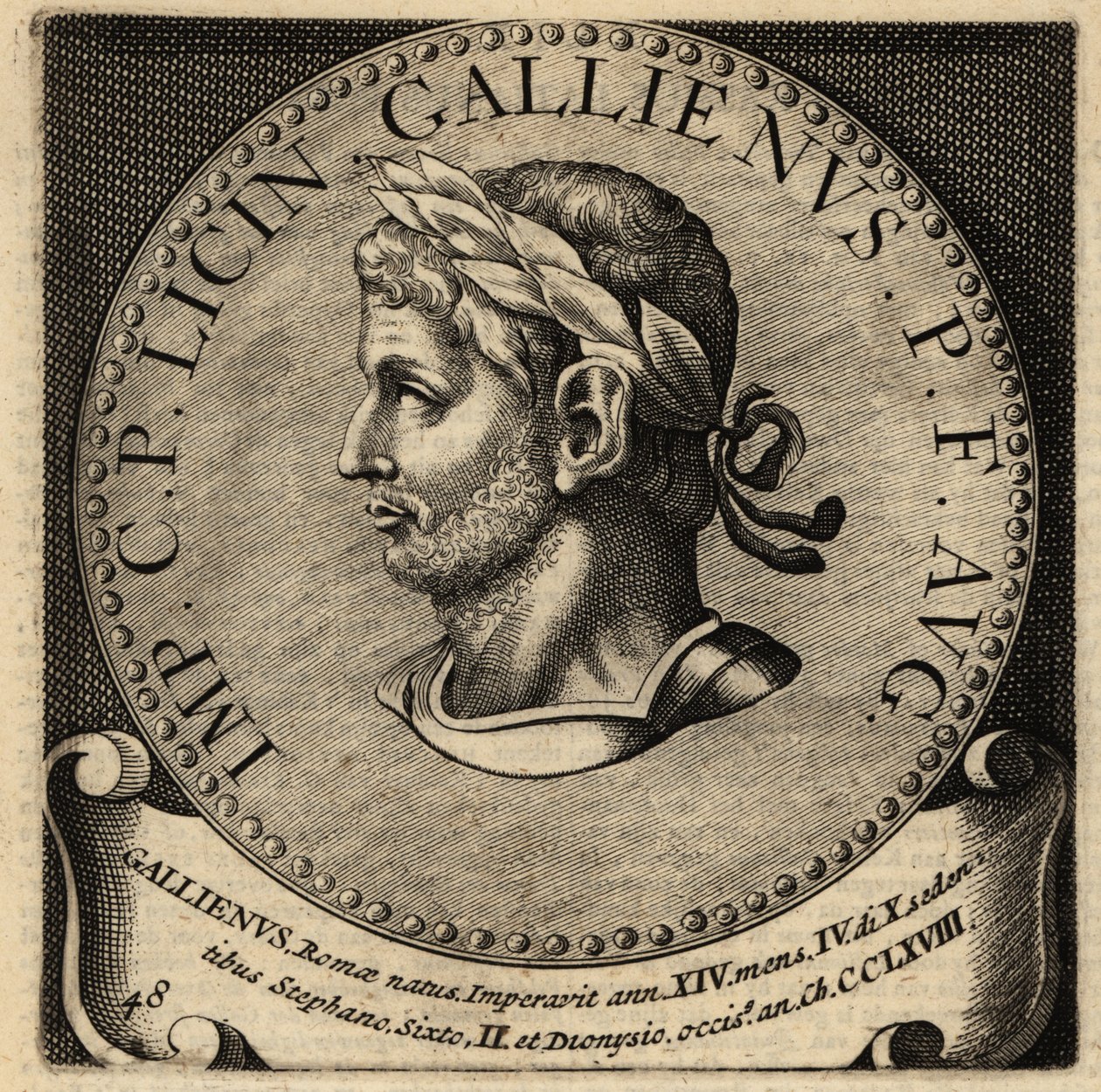 Portret cesarza rzymskiego Gallienusa. autorstwa Netherlandish School
