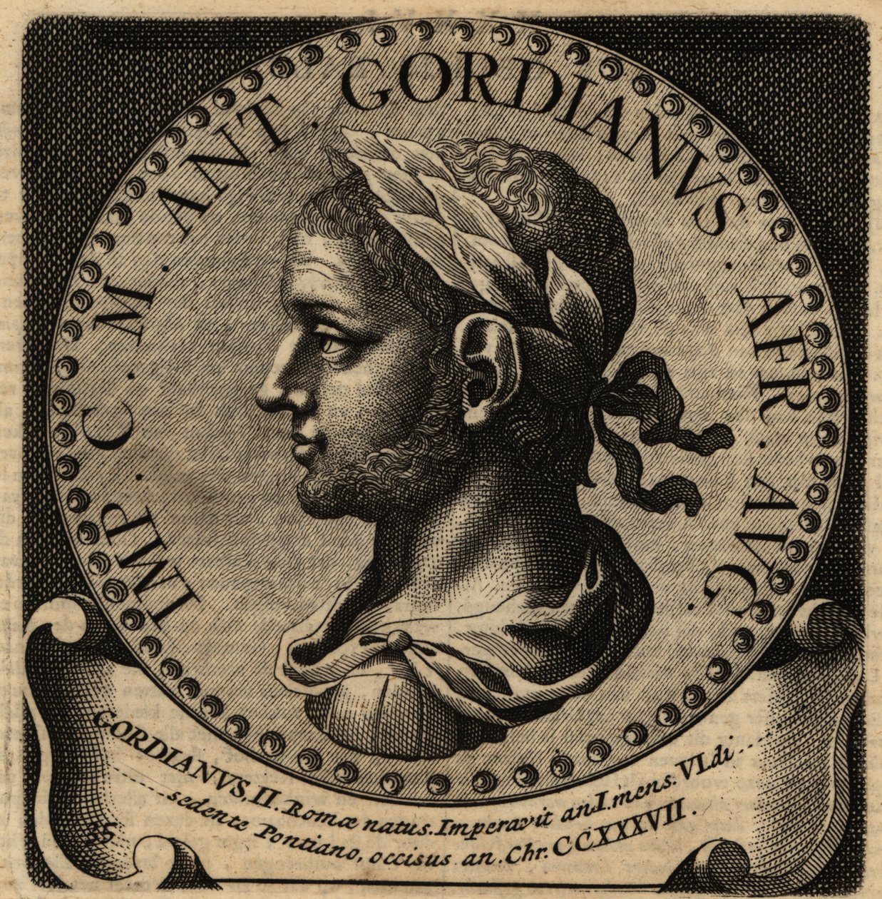 Portret cesarza rzymskiego Gordiana II. autorstwa Netherlandish School