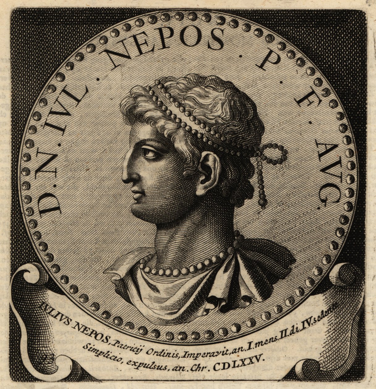 Portret cesarza rzymskiego Juliusza Neposa autorstwa Netherlandish School