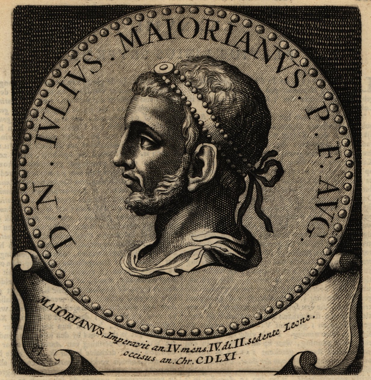 Portret cesarza rzymskiego Majoriana. autorstwa Netherlandish School