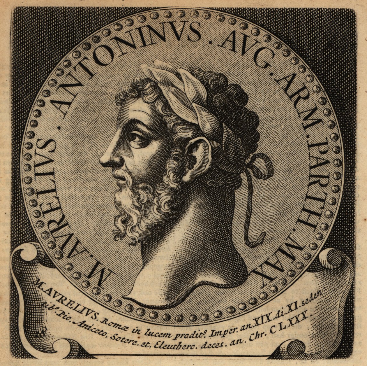 Portret cesarza rzymskiego Marka Aureliusza. autorstwa Netherlandish School