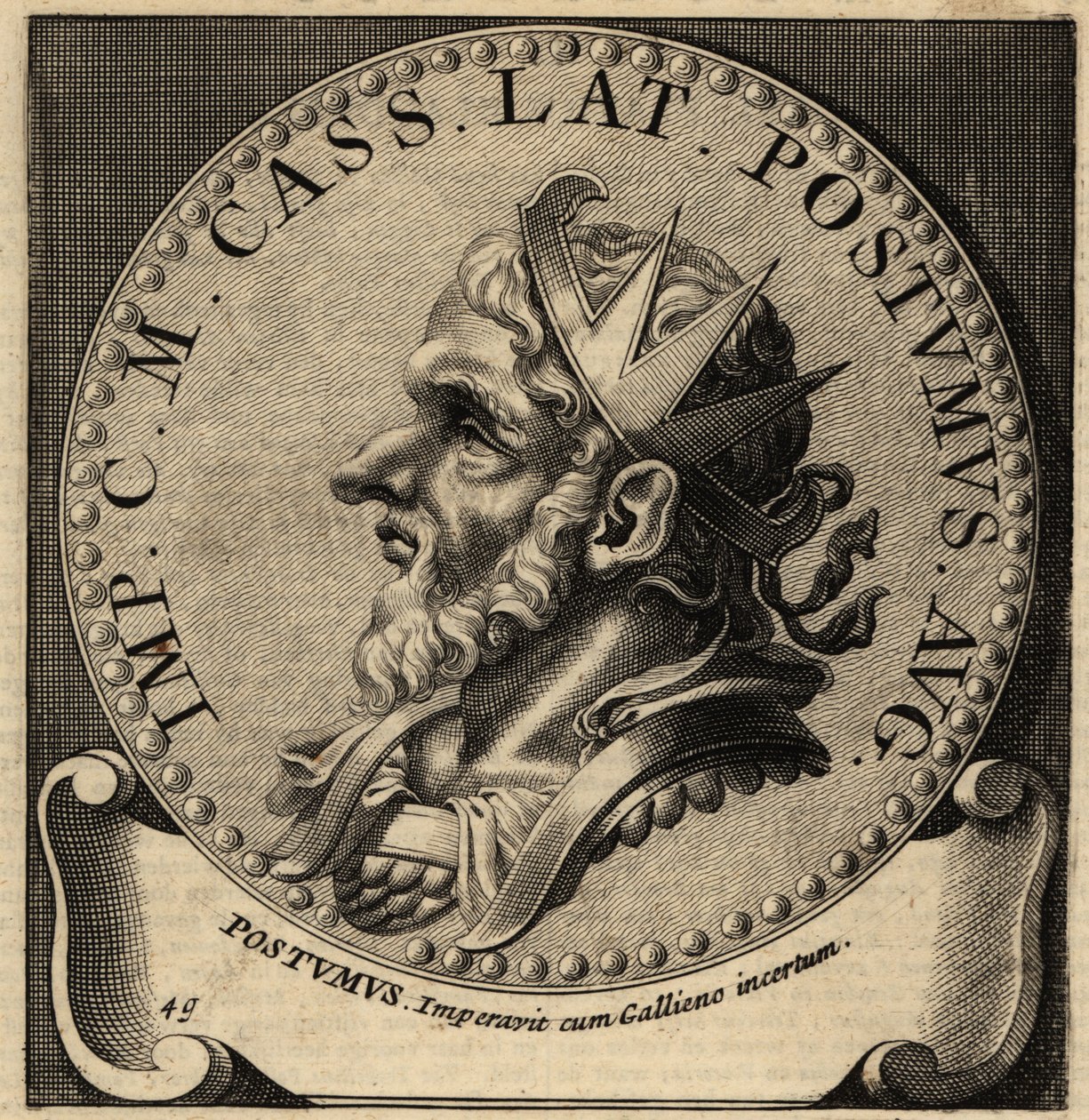 Portret cesarza rzymskiego Postumusa. autorstwa Netherlandish School