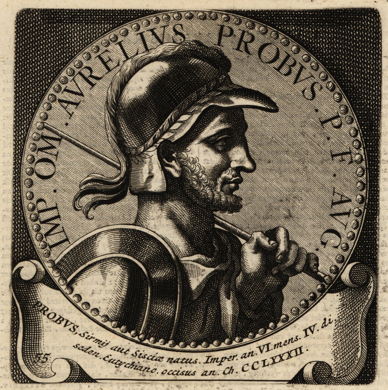 Portret rzymskiego cesarza Probusa. autorstwa Netherlandish School