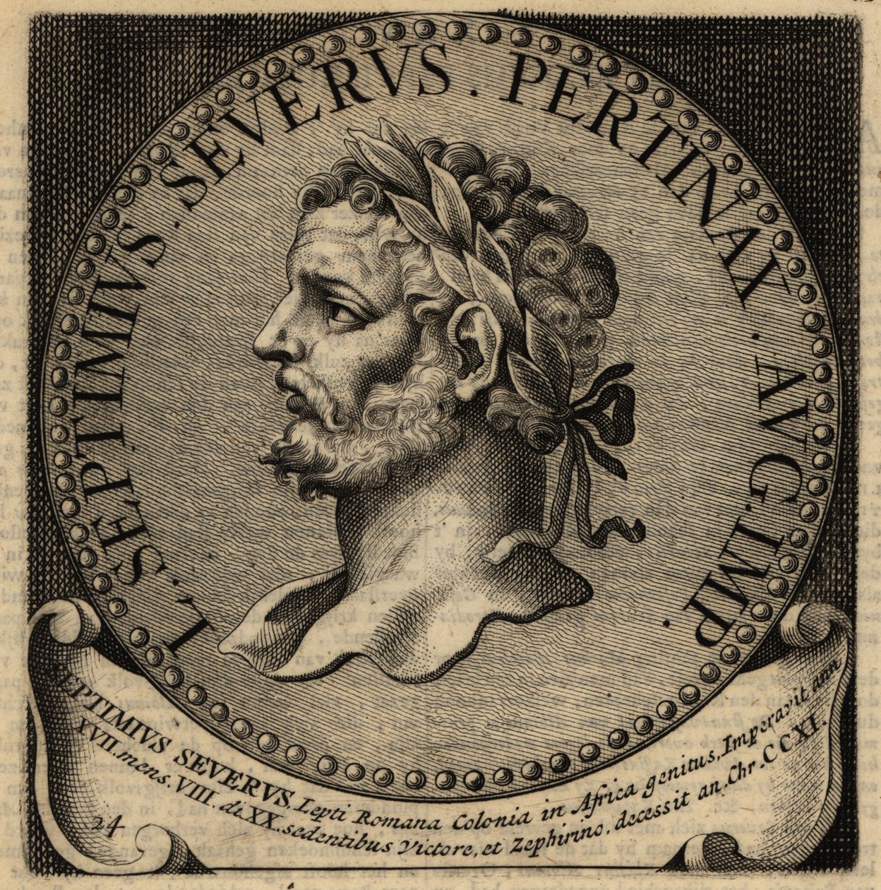 Portret cesarza rzymskiego Septymiusza Sewera autorstwa Netherlandish School