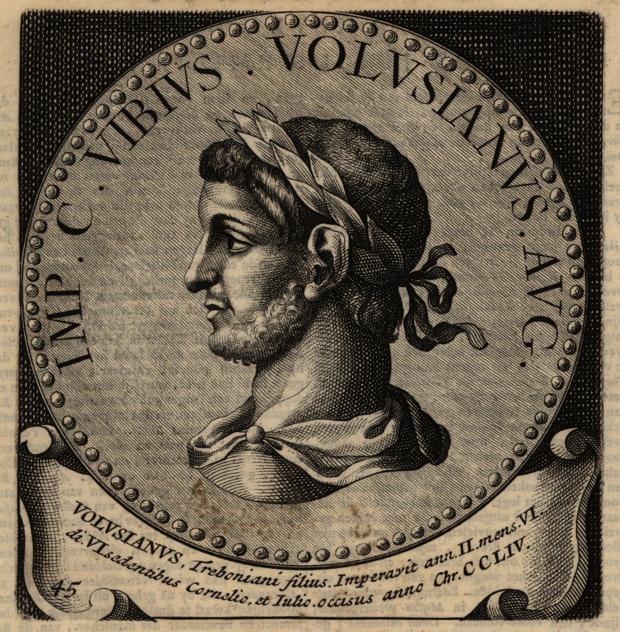 Portret rzymskiego cesarza Woluzjana. autorstwa Netherlandish School