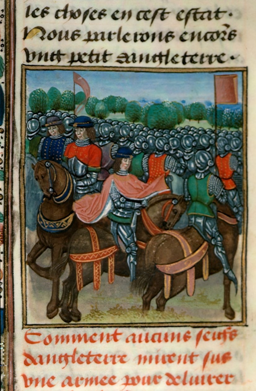 Royal 18 E.II fol.411v Rebelia przeciwko Henrykowi IV (1367-1413) z księgi IV 