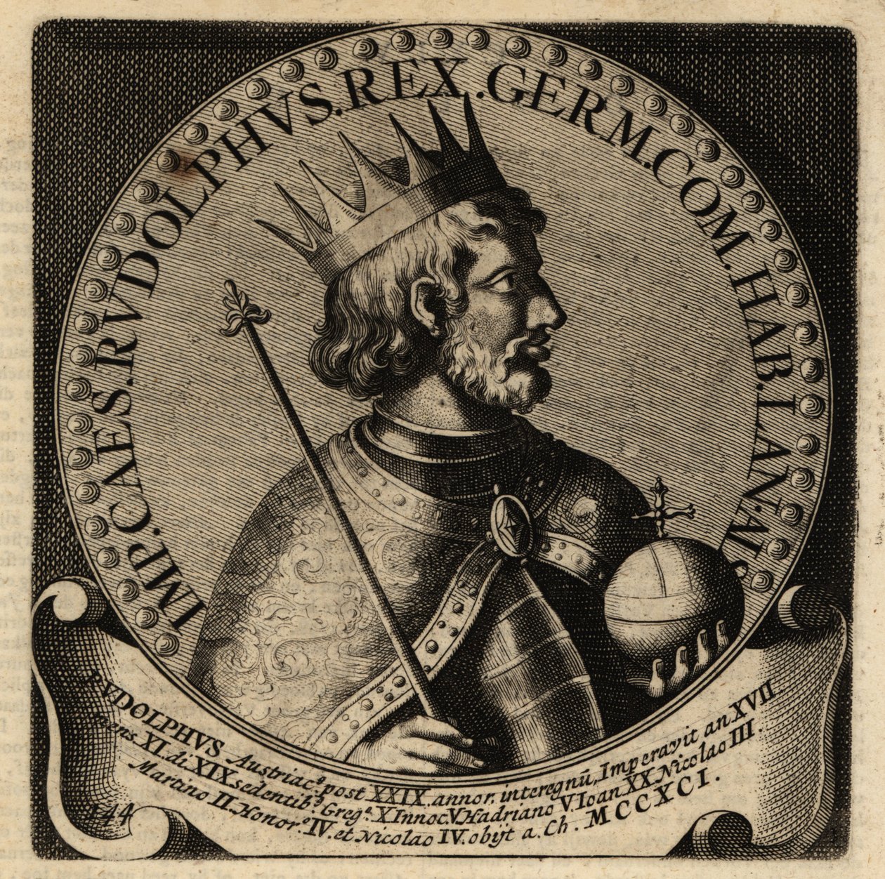 Rudolf I, król Niemiec. autorstwa Netherlandish School