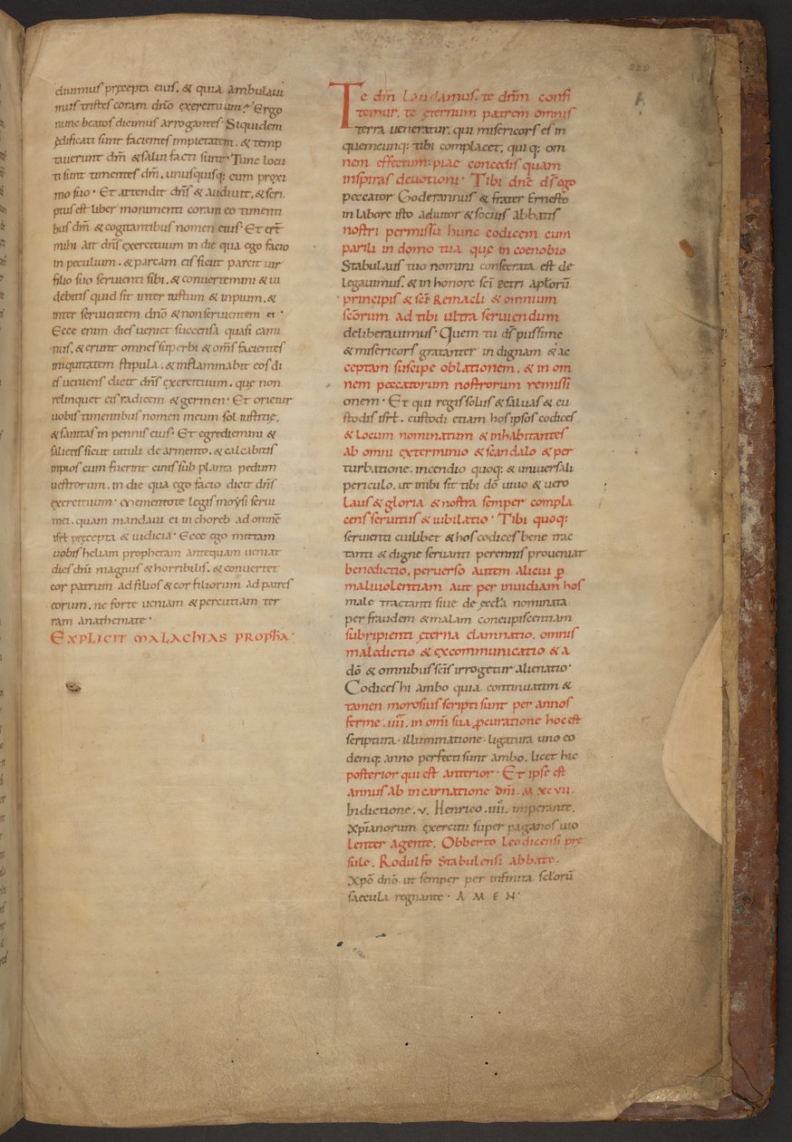 Biblia Stavelot, Add MS 28106, f.228r autorstwa Netherlandish School