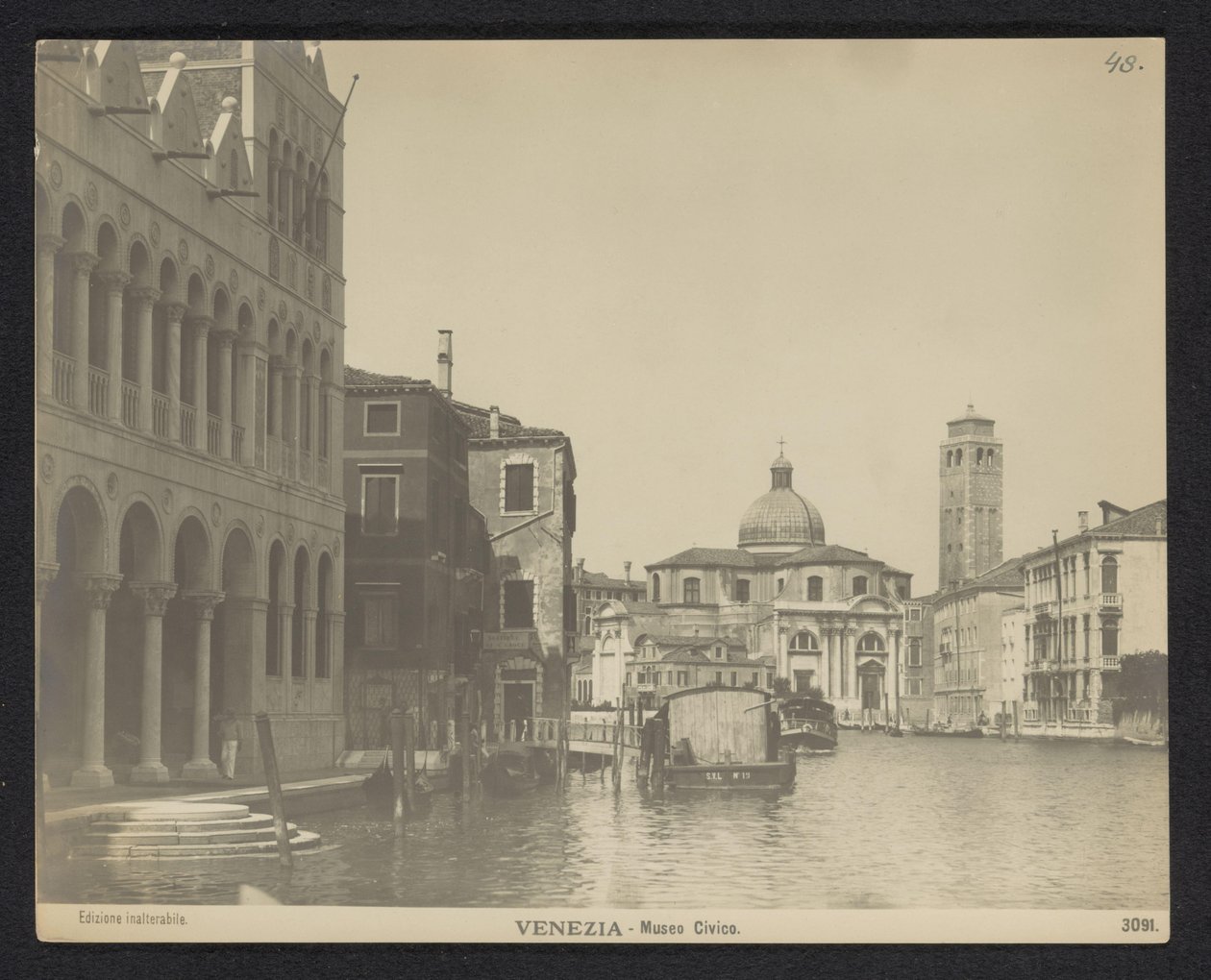 Gevel van de Fondaco dei Turchi te Venetië Wenecja - Muzeum Miejskie (tytuł na obiekcie) autorstwa Neue Photographische Gesellschaft