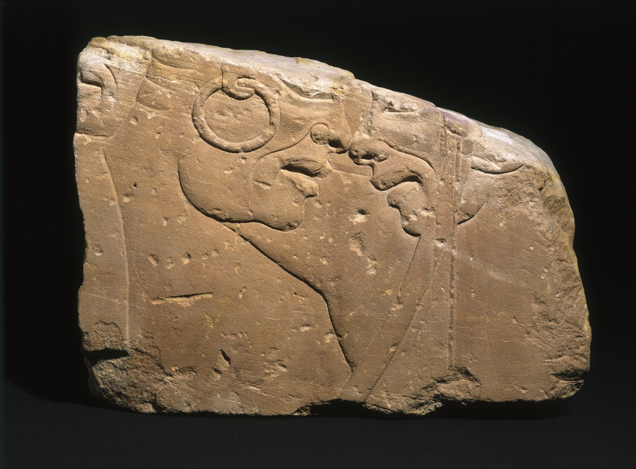 Pokonani Nubijscy Wojownicy, z Sesebi, Sudan, ok. 1352-1347 pne (piaskowiec) autorstwa New Kingdom Egyptian