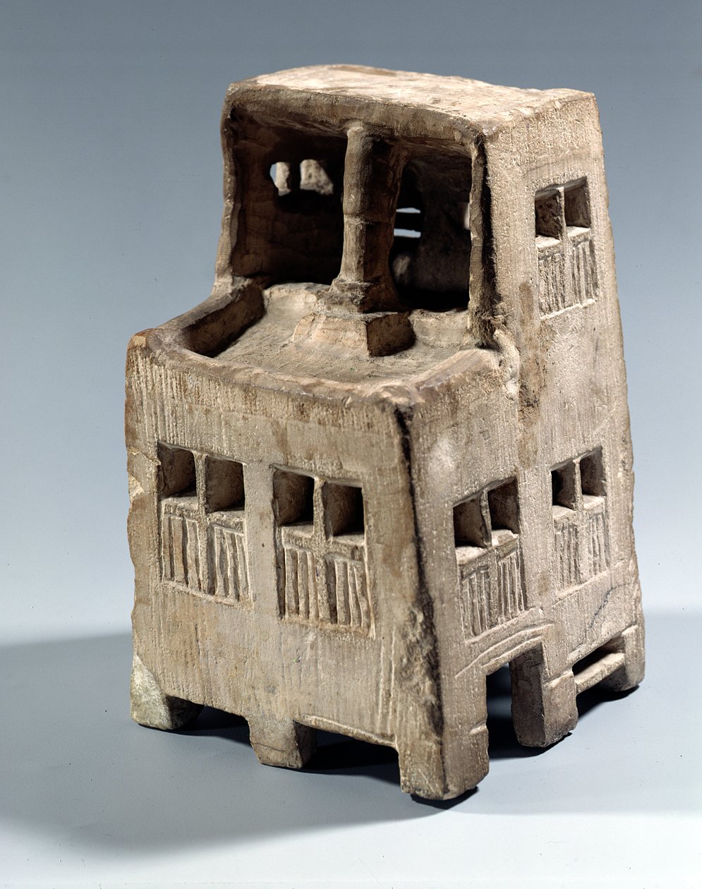 Model domu (wapień) autorstwa New Kingdom Egyptian