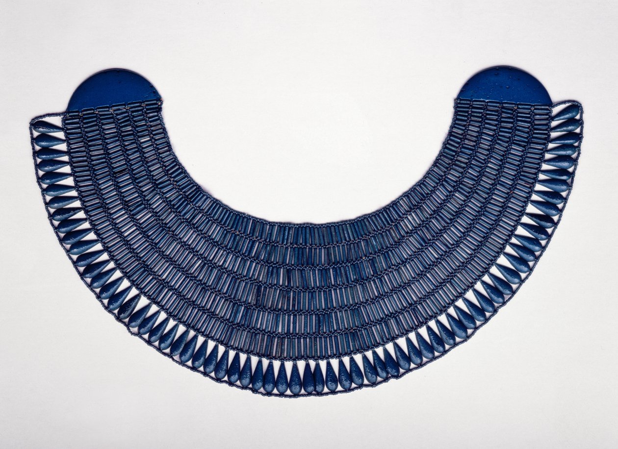 Kołnierz Wesek, prawdopodobnie z Teb, ok. 1336-1295 (fajans) autorstwa New Kingdom Egyptian