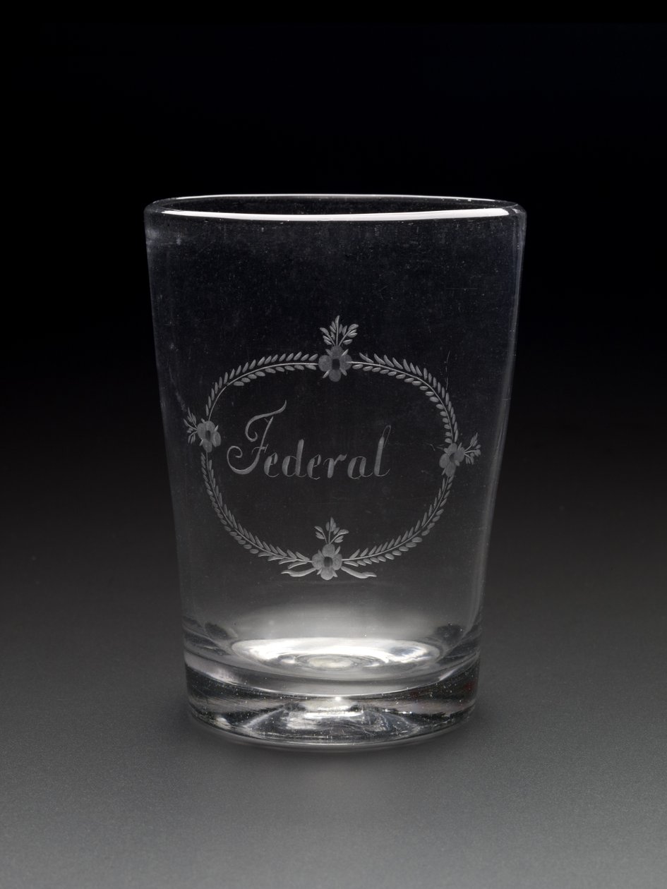 Kubek, ok. 1788-1795 (szkło bezołowiowe) autorstwa New Bremen Glass Manufactory