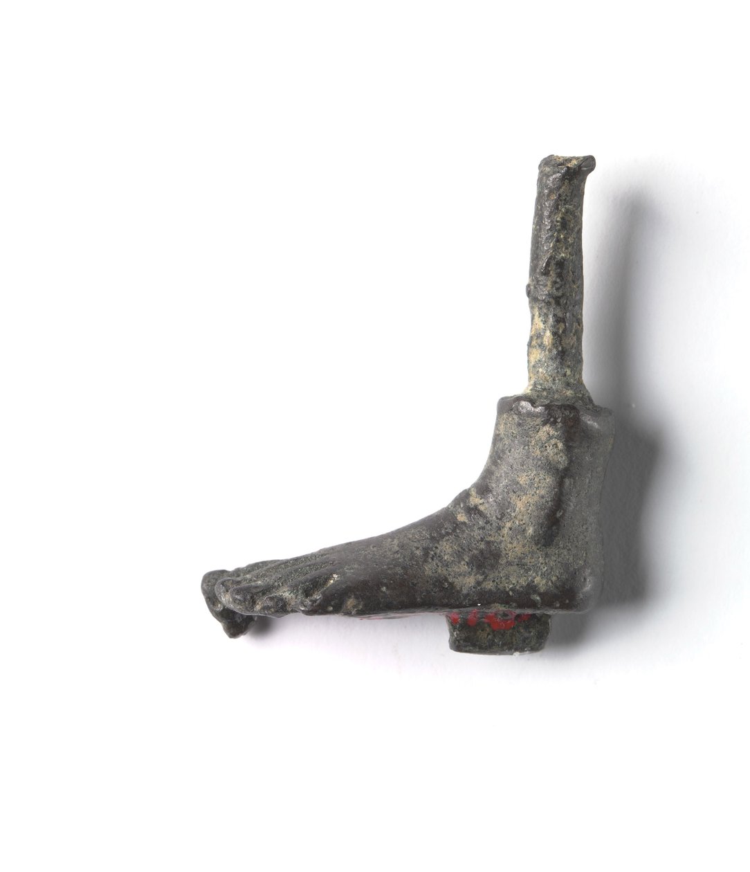 Brązowy wierzchołek z „Pakietu Shawabty”: Stopa, późna dynastia z końca XVIII do XIX, c.1336-1256 pne (brąz) autorstwa New Kingdom Egyptian